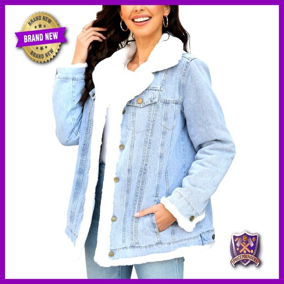 Jackets & Blazers - Faux Fur Collar Twill Parka Jacket Winter Warm Long Hood Coat Chic